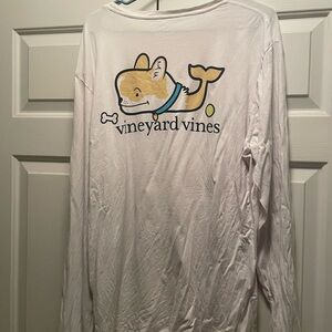 Vineyard Vines Corgi White Long Sleeve Shirt